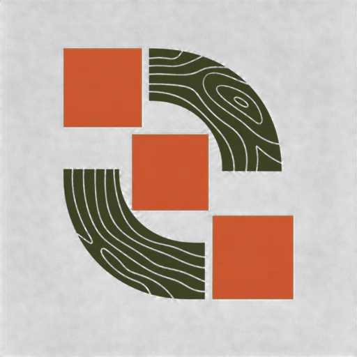 Laguna Creek Craftworks abstract tile-and-grain mark